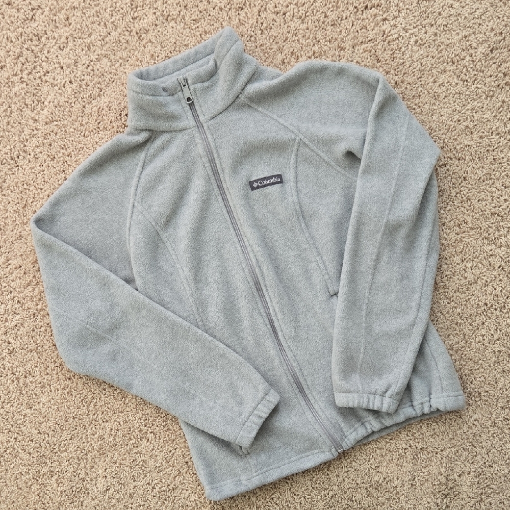 Columbia Light Gray Fleece Jacket